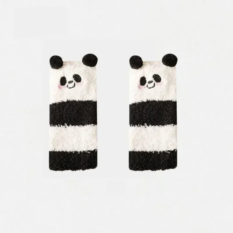 Warm Cute Cozy Bear Thermal Leg Warmer Over Knee Socks(Various Styles)