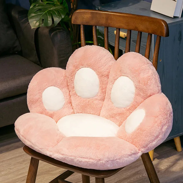 Kawaii Cute Cozy Plush Bear Paw Cushion Home Decor