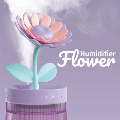 Flower Light Up Humidifier/ Diffuser - USB Ultrasonic