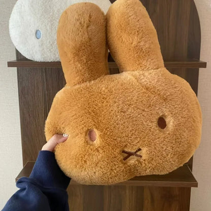 Cute Cosy Rabbit and Bear Brown Snuggly Cushions