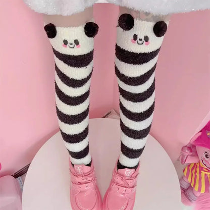 Warm Cute Cozy Bear Thermal Leg Warmer Over Knee Socks(Various Styles)