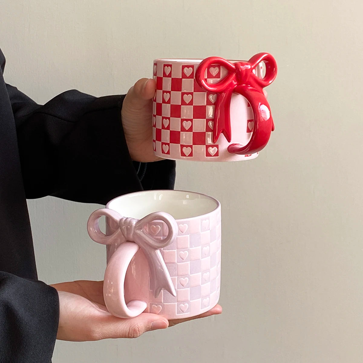 Bow Heart Ceramic Coffee & Tea Mug