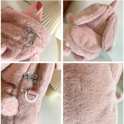 Cute Plush Bunny Backpack Bag (Various Colours)