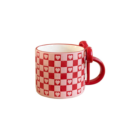 Bow Heart Ceramic Coffee & Tea Mug