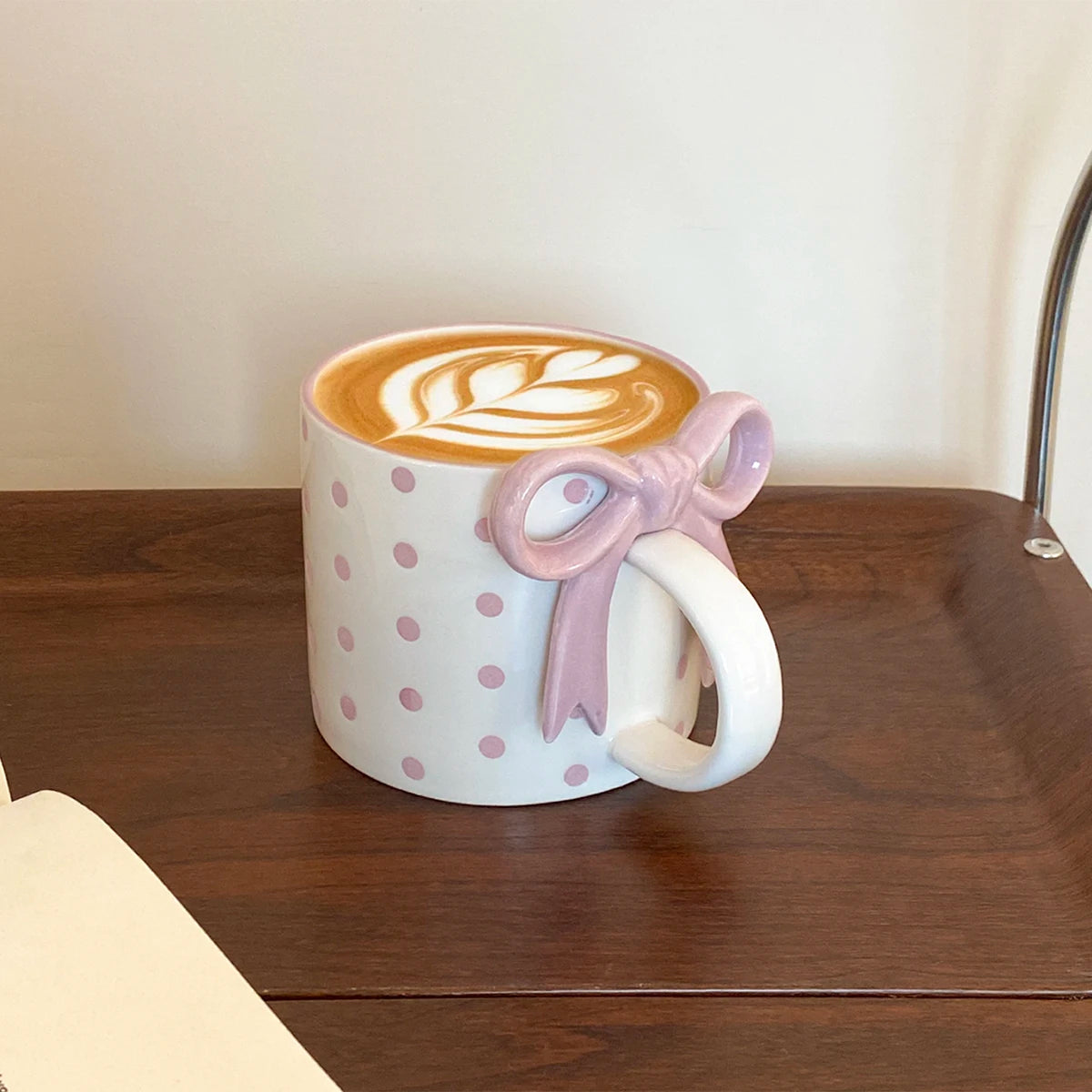 Bow Heart Ceramic Coffee & Tea Mug