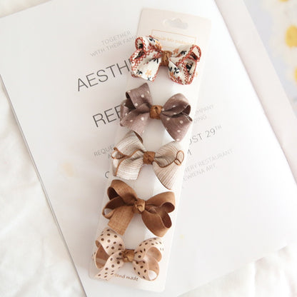 Hair Bow Pins in Neutral Tones (Various Options)