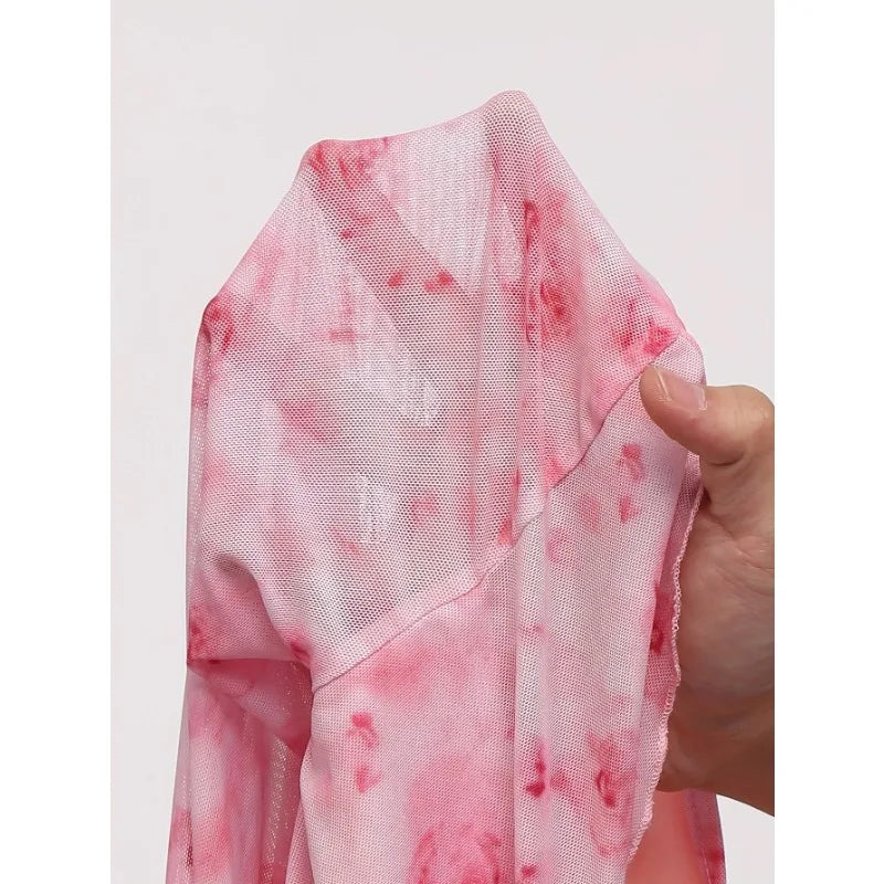 Pink Bow Floral Long Sleeved Top