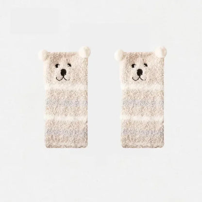 Warm Cute Cozy Bear Thermal Leg Warmer Over Knee Socks(Various Styles)