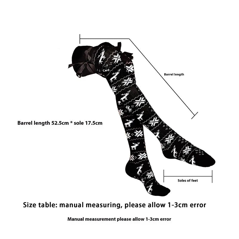 Winter Warm Christmas Multi-color Knee Socks