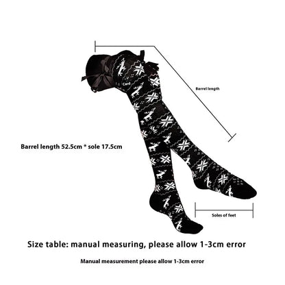 Winter Warm Christmas Multi-color Knee Socks