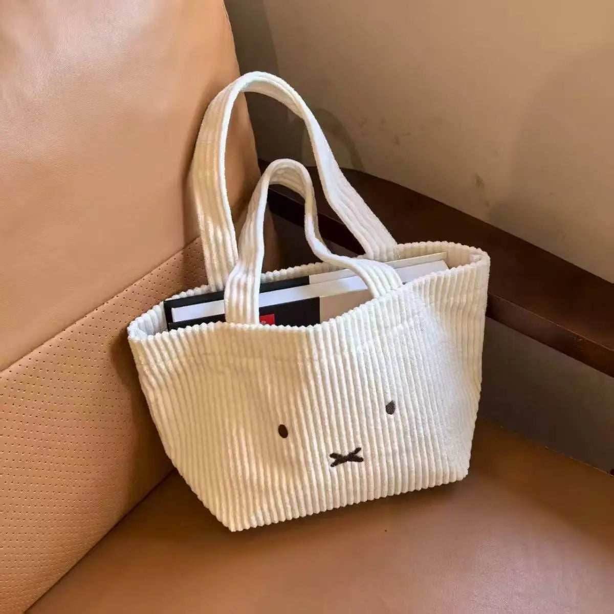 Kawaii  Cute Cream Tote Casual Handbag