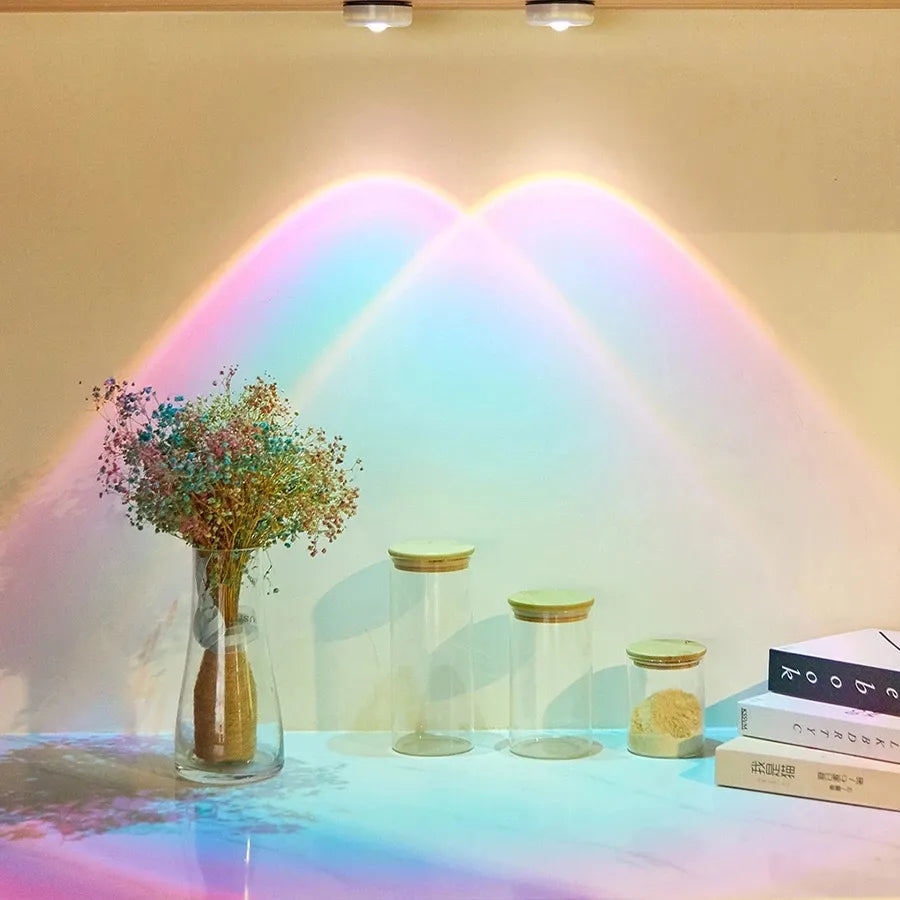Bedroom Gaming Room Decor Rainbow Touch Ambient Spotlight