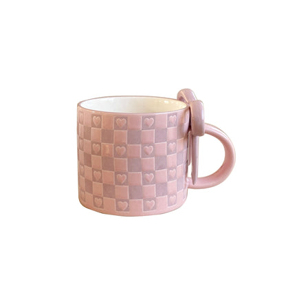 Bow Heart Ceramic Coffee & Tea Mug