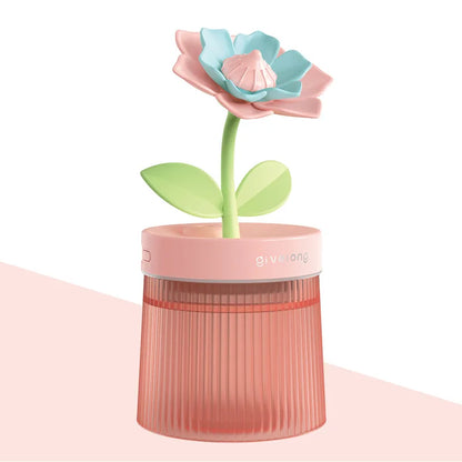 Flower Light Up Humidifier/ Diffuser - USB Ultrasonic