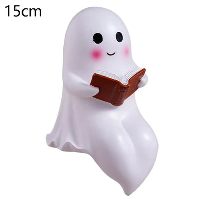 Cute Ghost Reading Lovers Autumn Cozy Halloween Light