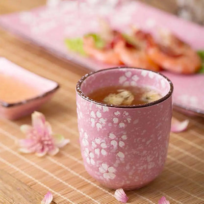 Cute Pink Cherry Blossoms Tea Ceramic Mug