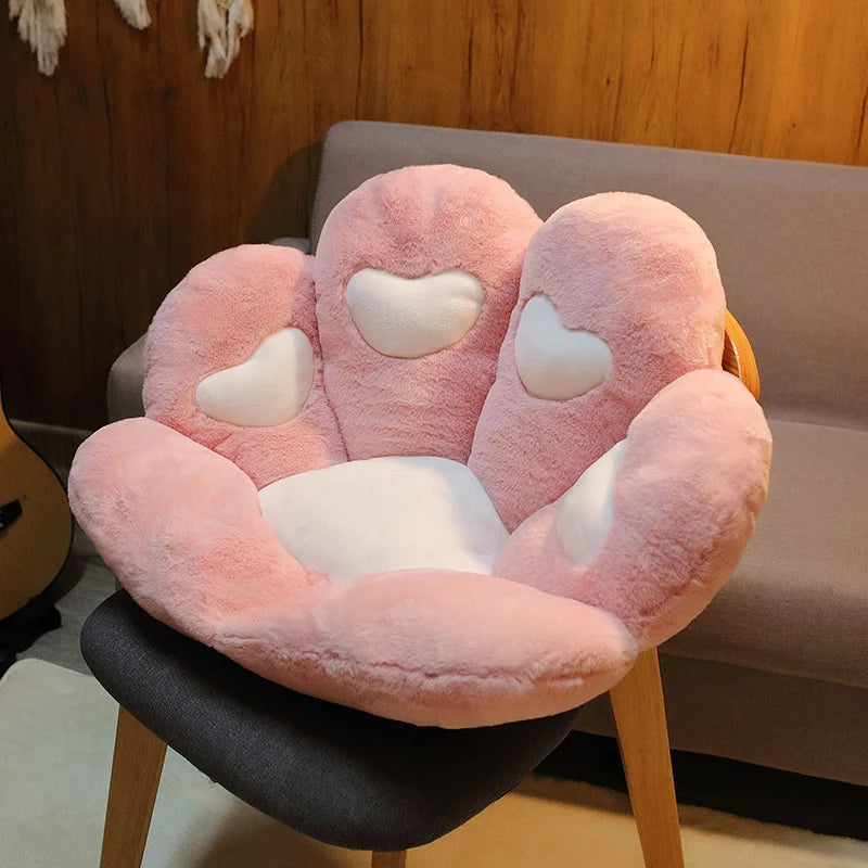 Kawaii Cute Cozy Plush Bear Paw Cushion Home Decor