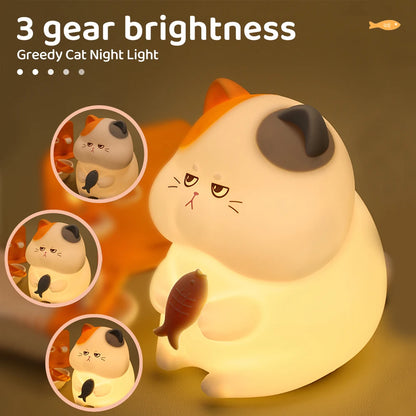 Cat Night Light USB Rechargeable Room Decor