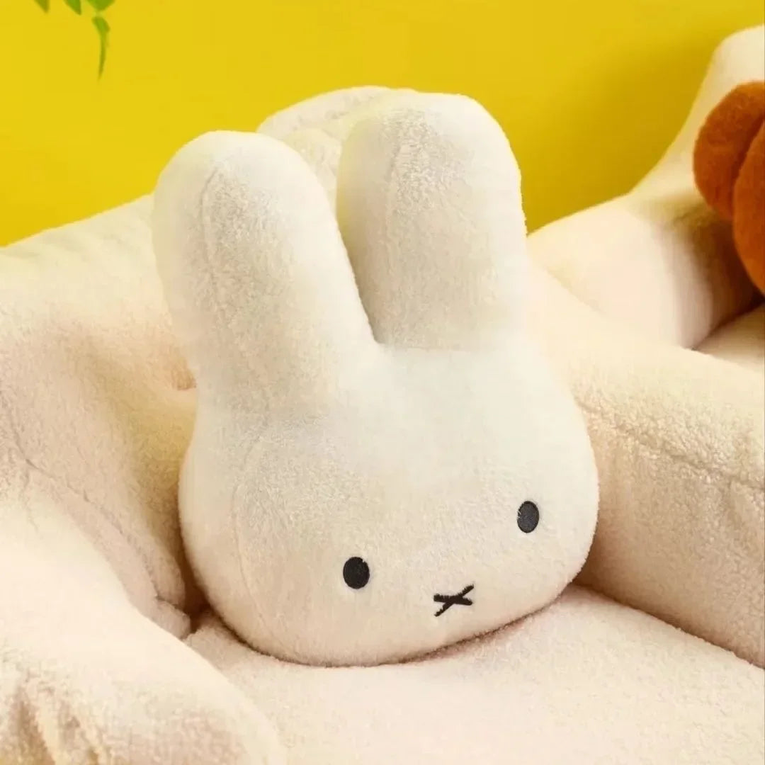 Cozy Kawaii Plush Cute White Rabbit Pillow – Cosy Realm