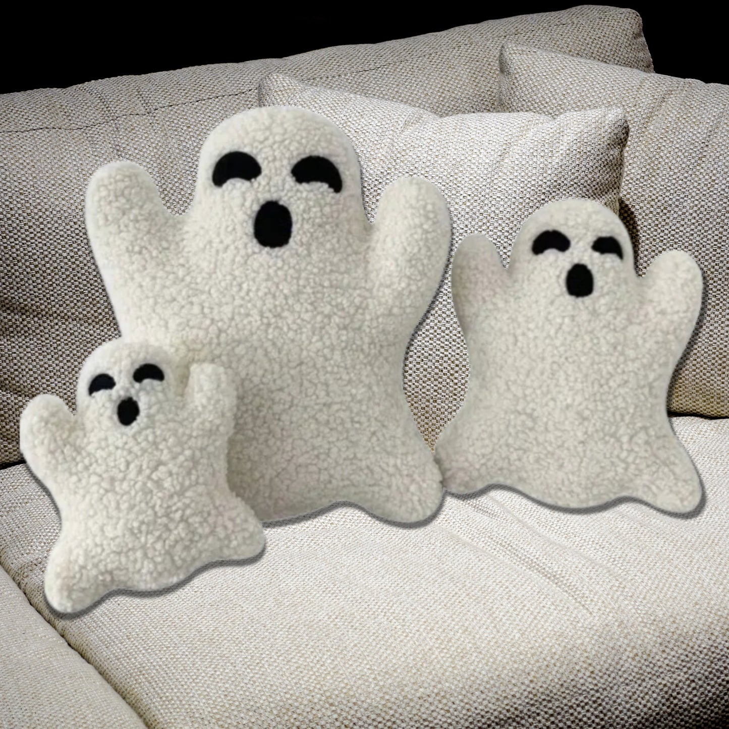 Halloween Ghost Pillow Plush Spooky Cushion Gift